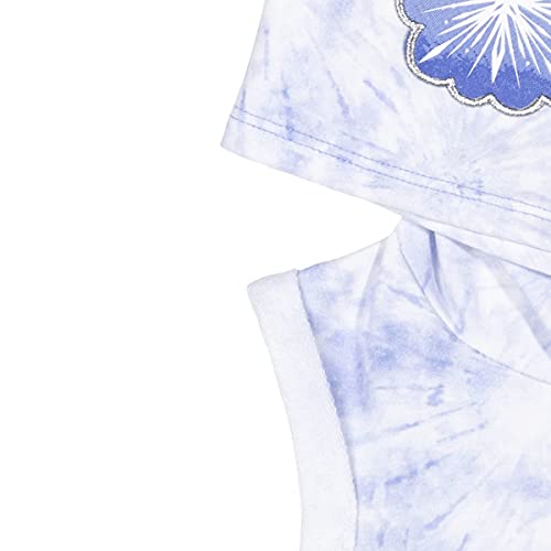 Disney Frozen Elsa Big Girls French Terry Sleeveless Romper With Hood Purple 7-8 #TOP4