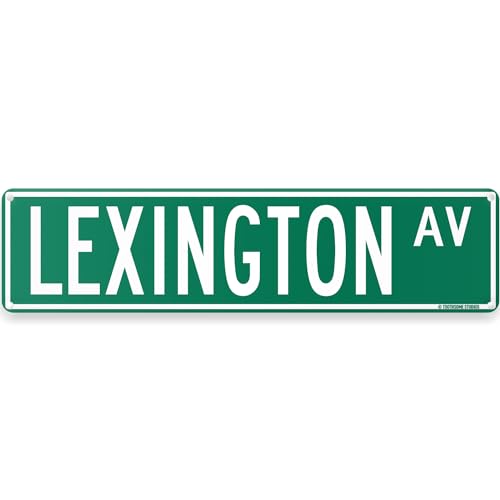Lexington Ave New York City Avenue - Letrero de calle temático de 40.6 x 10.2 cm, decoración de pared, gran manzana, garaje, hogar, bar (LexingtonStreet)