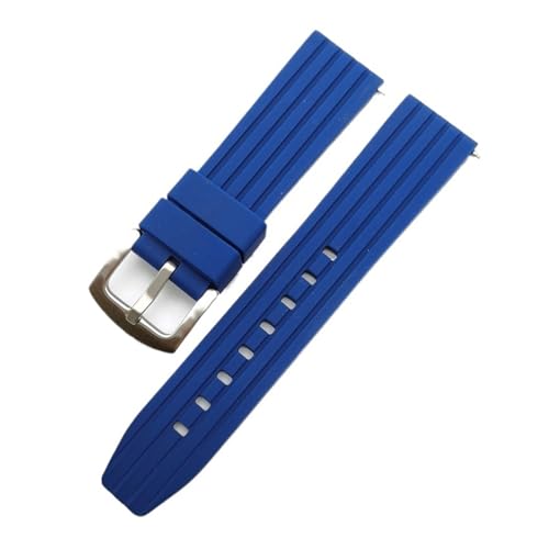 [[ł] 20mm 22mm 24mm jo[TEHb`Xgbv NCbN[XuXbg cȖ͗l VREHb`oh CASIOΉ(Blue,24mm)