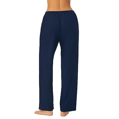 Image of Nautica Womens Pajama Pants - Lightweight Wide Leg Lounge Pants - Cotton Knit Jersey - Sleepwear Loungewear PJs for Women