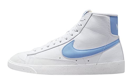 Nike W Blazer Mid '77 Next Nature, Damen-Sneakers, Basketballschuhe für Damen, DQ4124-101., White University Blue, 36.5 EU