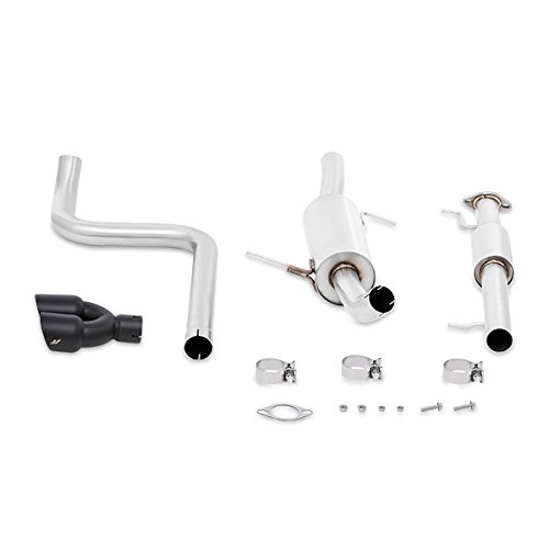 Mishimoto MMEXH-FIST-14RBK Cat-Back Exhaust Resonated Compatible With Ford Fiesta ST 2014+ Black Tips