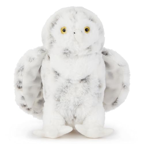 Zappi Co Peluche Salem el Búho Nival Búho Ártico (19cm) Amigo Cazador Ártico - Suave, Mimoso, 100% Reciclado - Sabio Compañero del Norte