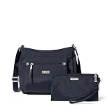 Baggallini Uptown Bagg with RFID Phone Wristlet - Crossbody Bag for Women Travel Purse - Lightweight Water-Resistant