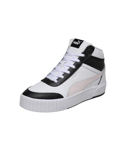 Puma | Carina Mia Women’s Mid-Cut Sneakers | White-Jasmine Flower-Black | 4UK