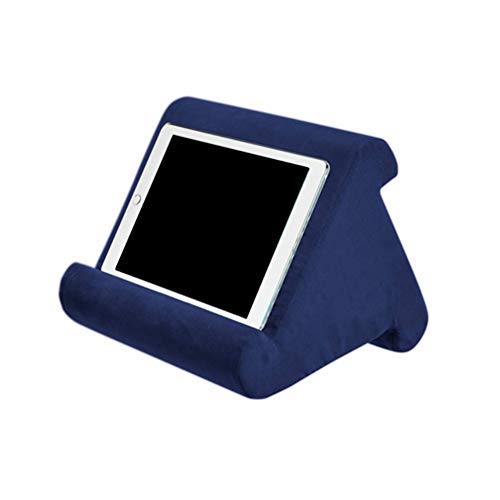 Preisvergleich Produktbild Kissenständer für Tablet-Buchablage Lesestützkissen für Heimbettsofa Multi-Angle Soft Pillow Lap Stand (Dunkelblau)