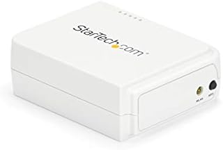 StarTech.com StarTech.com 1-Port Wireless N USB 2.0 Network Print Server - 10/100 Mbps Ethernet USB Printer Server Adapter - Windows 10 - 802.11 b/g/n (PM1115UW)