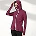 Womens Sun Protection Rash Guard Hoodie Jacket with Face Cover UPF 50 Swim Tops Lightweight Long Sleeve Hiking Shirts
