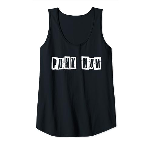 Mujer Mamá punk. Para madres que aman las bandas de punk rock. Día de la Madre Camiseta sin Mangas