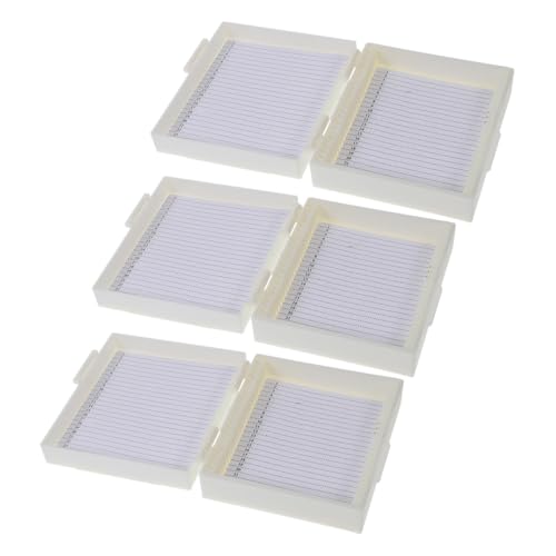 Mikikit - Mikikit 3 pièces Boîte à Lames de Microscope Boîte de Rangement Compartimentée pour Diapositives Scientifiques Outil de Stockage pour Laboratoire Médical et Recherche Couleur