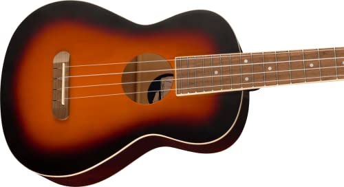 Fender Avalon Ténor Ukulélé à doigt Noyer 2 couleurs Sunburst - Les Beatles, Paul McCartney, John Lennon, RIngo Starr, George Harrison Fender Avalon Ténor Ukulélé à doigt Noyer 2 couleurs Sunburst – Image 5