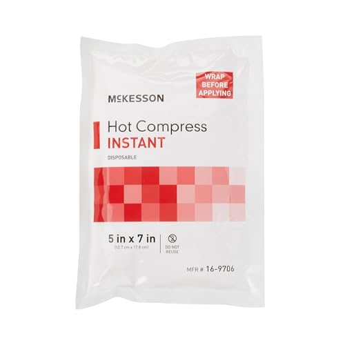 McKesson Hot Pack, Instant Chemical Activation, General Purpose, 5 x 7 Inch, McKesson Brand 16-9706, 1 Count