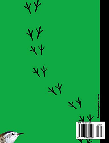 Biology Composition Notebook: 100 pages college ruled - bird prints cover design with wren - class note taking book for teens in middle, high school and adult college classes or journaling diary image 4