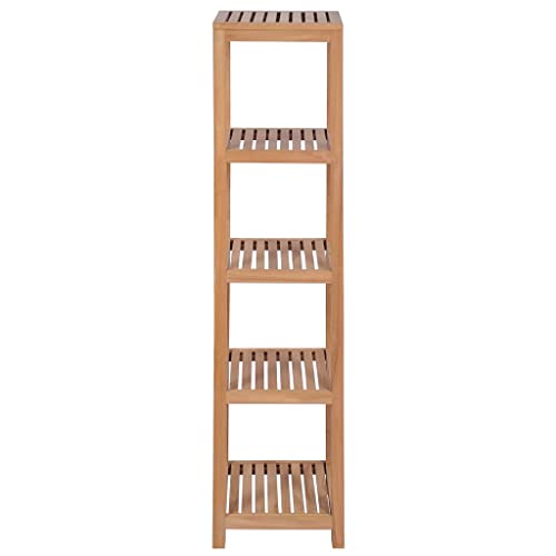 Estantería de baño para esquinas pequeñas solución en madera de teca 4