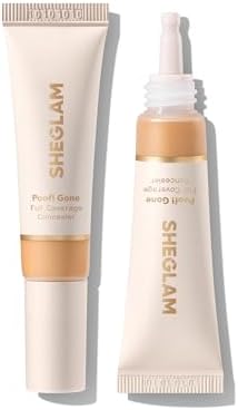 SHEGLAM Poof! Gone Full Coverage Concealer Long-Lasting Under Eye Concealer - Nude