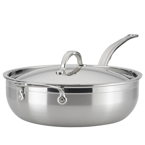 Image of Hestan ProBond Forged - Professional Clad Stainless Steel All-In-One Pan, 5 Quart, with Helper Handle, Induction Compatible