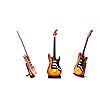 Miniatuur elektrische gitaar normaal in verschillende kleuren elektrische mini deco gitaar van hout 24cm (kleur naar…