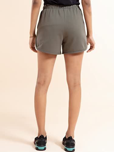 Image of NYKD Solid Cotton Shorts for Women with Pocket | Casual, Sports, Night Wear - NYK039