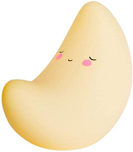 Veilleuse LED portable, Veilleuse Nuage Soleil Lune Etoile Chambre à coucher pour enfants Lampe d'alimentation pour bébé Veilleuse décorative de dessin animé (Lune) Cover