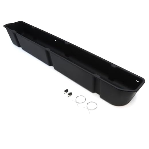 RHA Under Seat Storage 2015-2023 SuperCab Fits Ford F-150 F150 Super Cab, 2017-2022 F-250/F-350/F-450/F-550 Super Duty SuperDuty Upgraded Rear Underseat Box Black Organizer System SuperCab Only