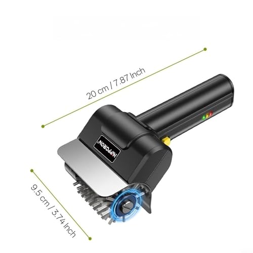 Brosse électrique barbecue acier inoxydable 2000 mAh avec charge USB-C