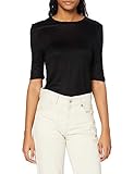 nachhaltiges T-Shirt Vero Moda Damen VMMETTE 2/4 TOP JRS GA T-Shirt, Schwarz, L