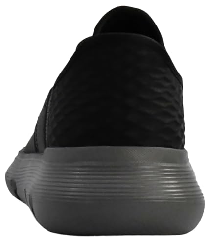 Skechers Men's Garza Gervin Slip in, Black/Charcoal, 11 M US