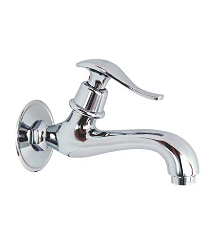 JAL Sindhu Bib Tap Long Body 15 mm Faucet | Bathroom Taps | Durable & Reliable Premium Material | Stainless Steel Faucet with Chrome Finish | Anti Rust 21362