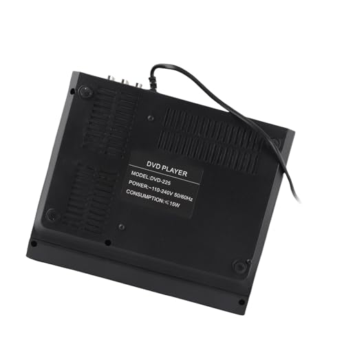 CHICIRIS Mini Reproductor de DVD, Interfaz USB 2.0 Reproductor de CD DVD Multifunción Control Remoto con Cable para el Hogar para TV (Enchufe de la UE)