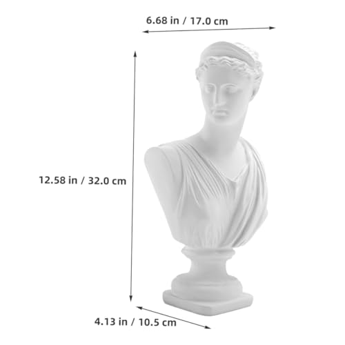 Ornement de Bureau Décoratif Buste Déesse Résine Maison et Bureau