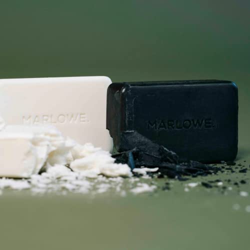 Marlowe. Charcoal Face & Body Soap Bar No. 106 (7Oz) | Best Cleansing & Detoxifying Bar For Men | Includes Natural Extracts, Shea Butter & Willow Bark | Amazing Scent #TOP5