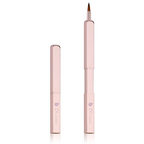 DUcare Lip Brush Retractable Lipstick Brush Makeup Brush For Women and Girls (Rose Gold)