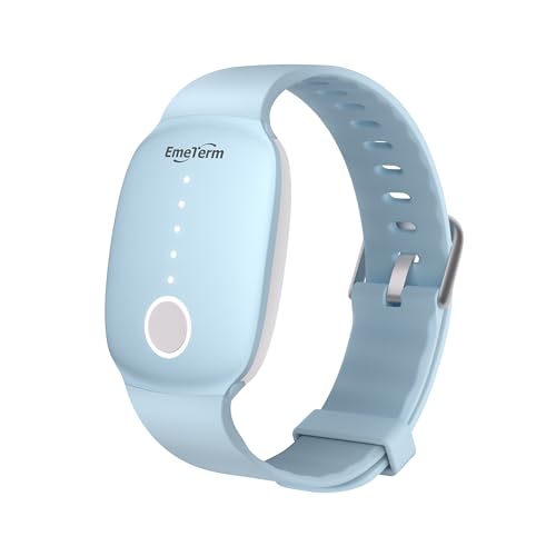 Image of EmeTerm Fashion Relieve Nausea Electrode Stimulator Morning Sickness Motion Travel Sickness Vomit Relief Rechargeable No Gel Drug Free Wrist Bands Without Side Effects