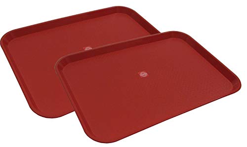 Olrada Home/Restarunt Food Serving Tray, Plastic Big 2pc Set