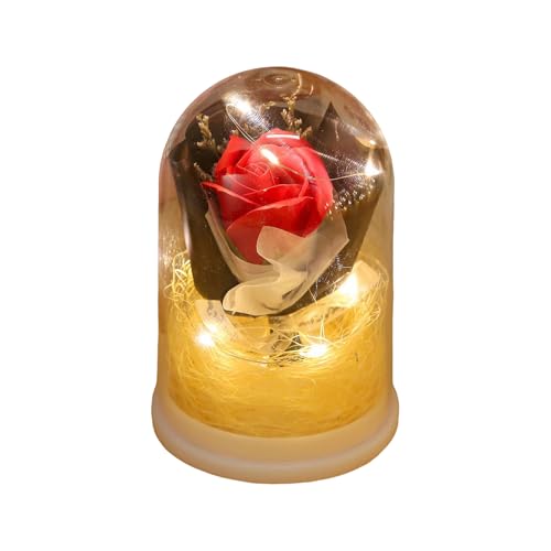 Flores Conservadas   Ramo De Rosas Perpetuas En,Con Flores Luminosas Para Entrega A domicilio | Para Madre Esposa Abuela Esposa Hija San Valentín Novia Cumpleaños Navidad