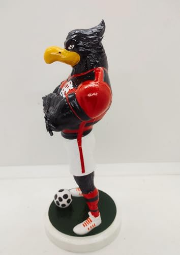 3D Presentes Criativos, Urubu Mascote do Flamengo Artesanal 20 cm Mascote Flamengo Boneco Mascote do