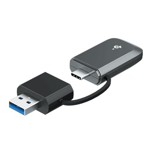 Image of TP-Link Archer TBE230U BE3600 USB Wi-Fi 7 Adapter for Desktop PC, Dual-Band USB Wireless Adapter, USB-C & A 3.0, Plug and Play, WPA3 | MLO, Win 11 /10 Compatible,No Support for 6GHz, Linux, or Android