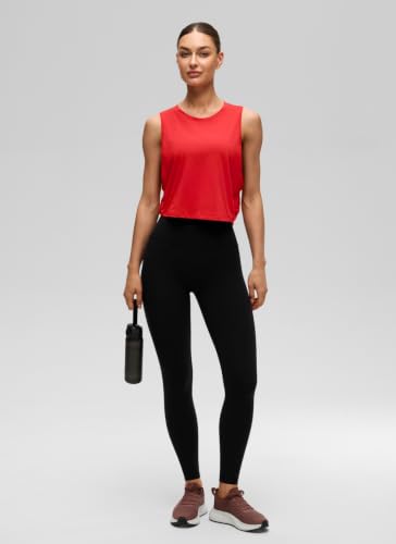 Image of CRZ YOGA Pima Cotton Dropped Armhole Tank | Workout, Naturally Soft, Loose Fit, Crop, Crewneck, Knotted Sides, Sleeveless Tops for Women