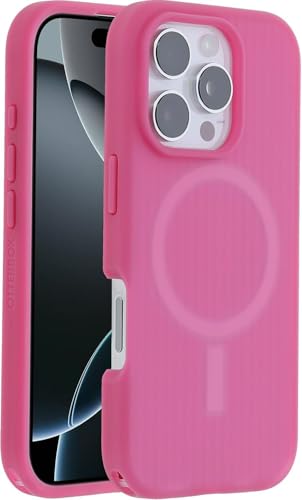 Image of OtterBox iPhone 16 Pro - Symmetry Soft Touch Magsafe Case - Foxberry Pink | 3X Military Drop Protection - Slim - Pocket-Friendly - Raised Edges - Anchor points - Enhanced Grip - Non-Retail Packaging