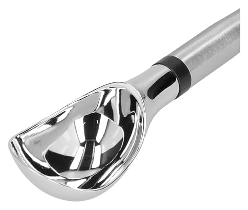 CHAASDEOM Cucchiaio di Gelato in Alluminio, Cucchiaio a Mano Cucchiaio for Gelato in Acciaio Inossidabile da 30 ml, Cucchiaio for Gelato con Manico Spesso, Cucchiaio for polpa di Frutta e Yogurt