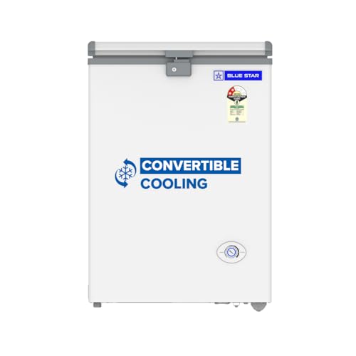 Image of Blue Star HT2-N130, 130 Liter Hard Top Single Door Deep Freezer (108 Liter, White, 2-star)