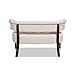 Jennifer Taylor Home Jared Roll Arm Upholstered Tufted Entryway Bench with Back Settee