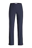 Schmale Form. Stehmann - Stretchhose INA 740 - VIELE Farben - Mit EXTRA-Fashion Armreif -Gerade geschnittene Pull-On Hose mit Schlitz, Hosengröße:38, Farbe:Marine - dunkelblau