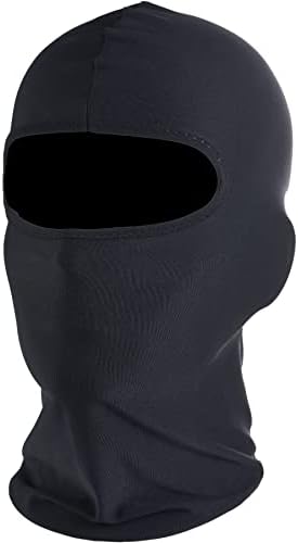 RABIGALA Balaclava Face Mask Ski Mask for Men Women UV Protection Neck Gaiter for Skiing Motorcycle Black