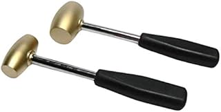 Brass Mallet 1Lb + 2Lb Set of 2 Hammer I Stamping Texturing Forming Hammer Jewelry Silversmiths Metalsmiths Craft Making Tool I Made In India