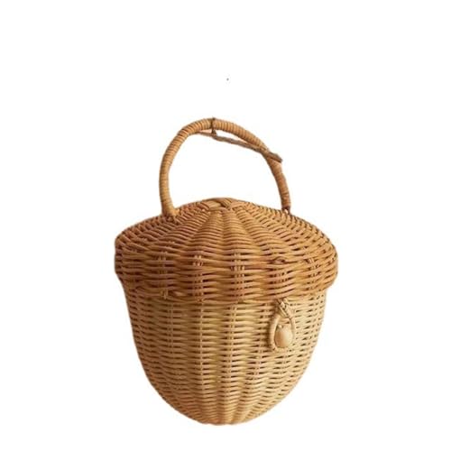 Partslety Acorn Basket With Lid Storage Basket...