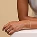 Dainty 14K Gold Plated Bracelets for Women, Stackable Satellite Paperclip Lip Bracelet Set Tiny Lip Dot Chain Box Link for Handmade Gift Minimalist Cute Trendy Jewelry Gold Accessories for Women