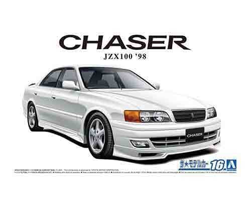 1/24 アオシマ チェイサー jzx100 完成品 アオシマ 1/24 ザ☆チューンドカー No.16 Kunny'z JZX100 チェイサー