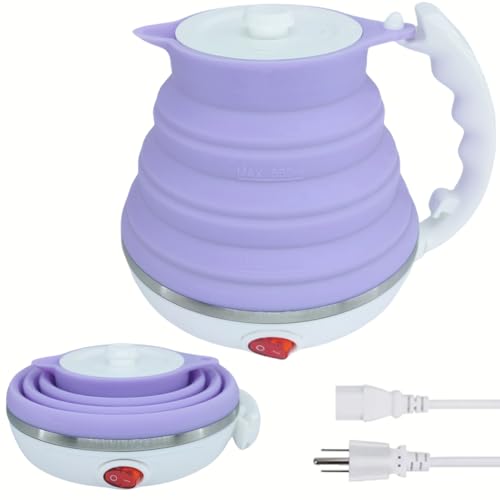 DOFQQG Collapsible Travel Kettle, Portable Electric Kettle, Travel Tea Kettle, Portable Water...
