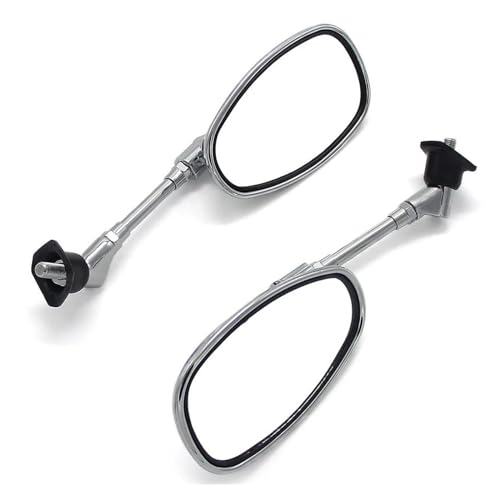 Rétroviseur latéral motos argent pour Yamaha XVS950 XVS1100 XVS1300 XV950 XV1600 XV1700